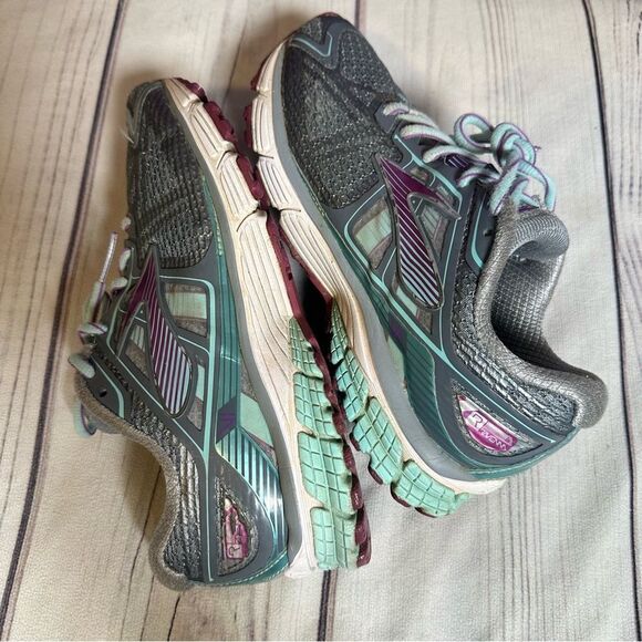 BROOKS RAVENNA DNA RUNNING ATHLETIC SHOES Women’s Sz 7.5 AQUA/ GREY - Picture 7 of 9